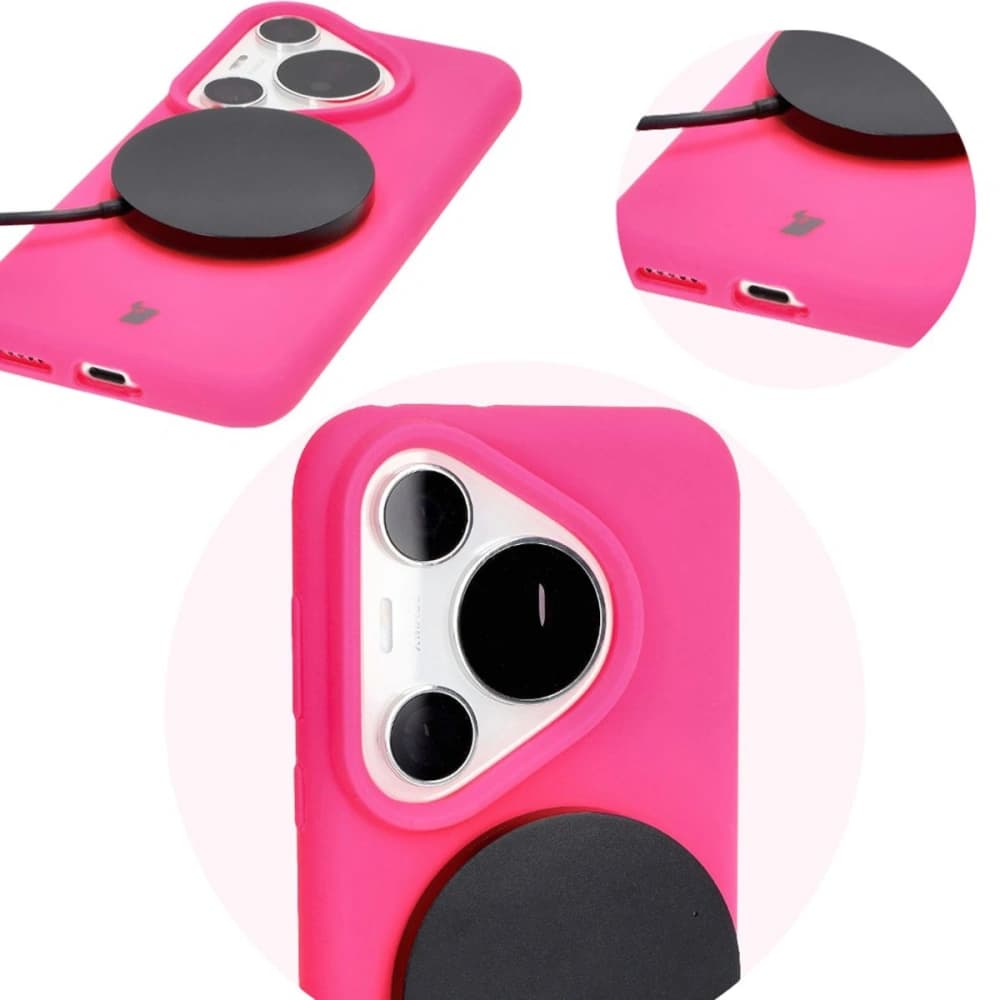 Bizon Soft Case Huawei Pura 70 Pro / Pro+ neon pink - 12