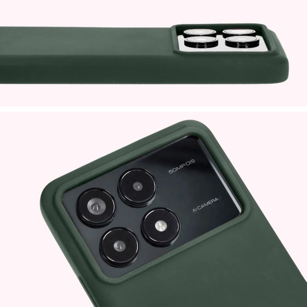 Bizon Soft Case Xiaomi Poco F6 Pro dunkelgrün - 10