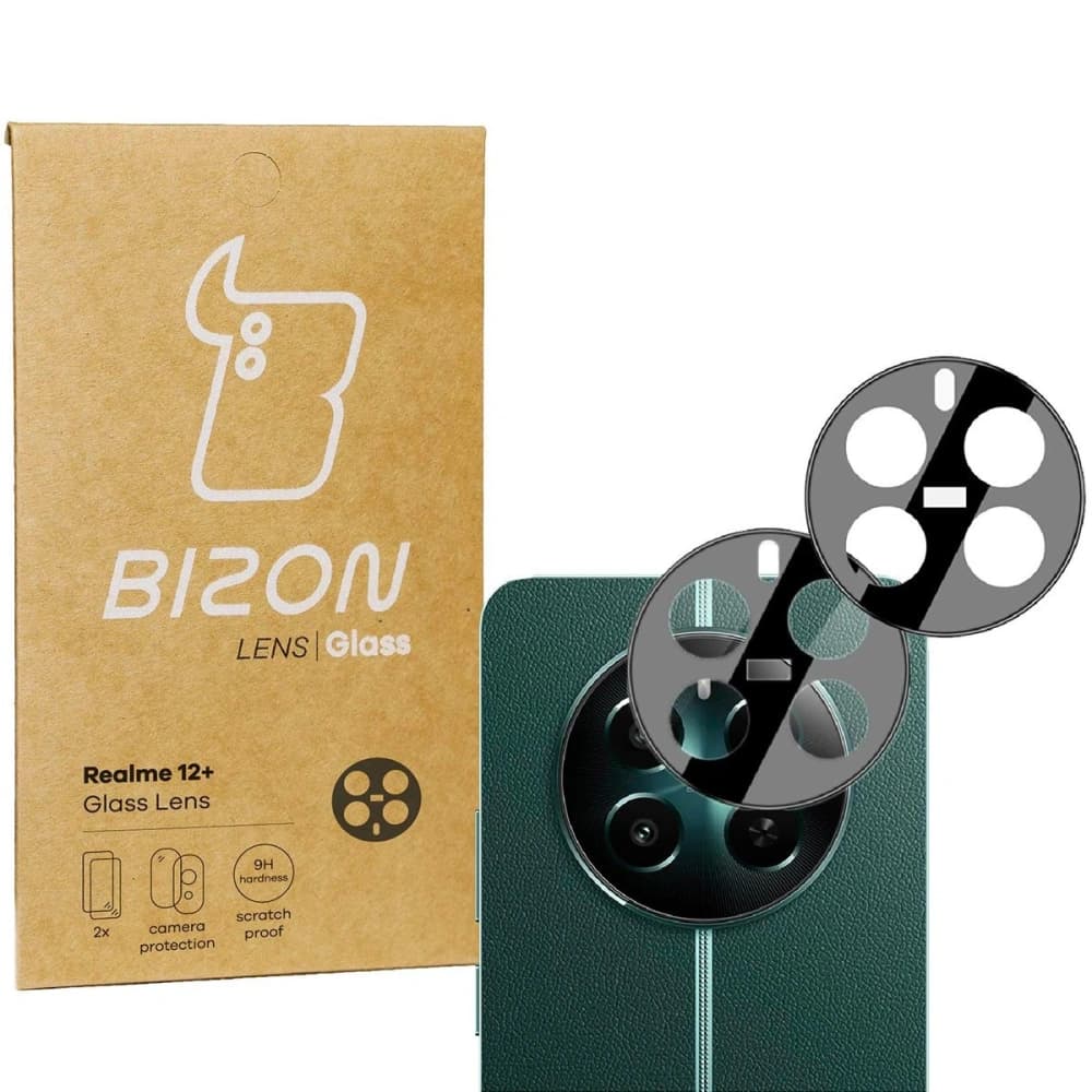 Bizon Glaslinse Realme 12+ [2 PACK] - 2