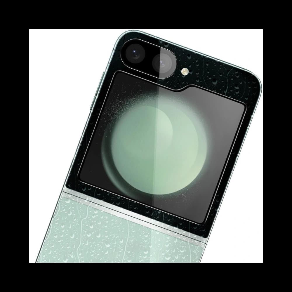 Bizon Glass Lens camera glass + outer screen glass Samsung Galaxy Z Flip 6 / 7 FE [2 PACK] - 4