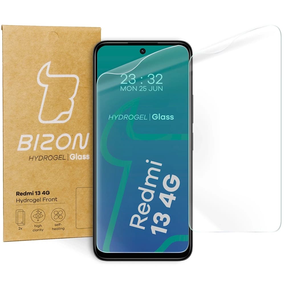 Bizon Glass Hydrogel Front Xiaomi Redmi 13 4G [2 PACK] - 1