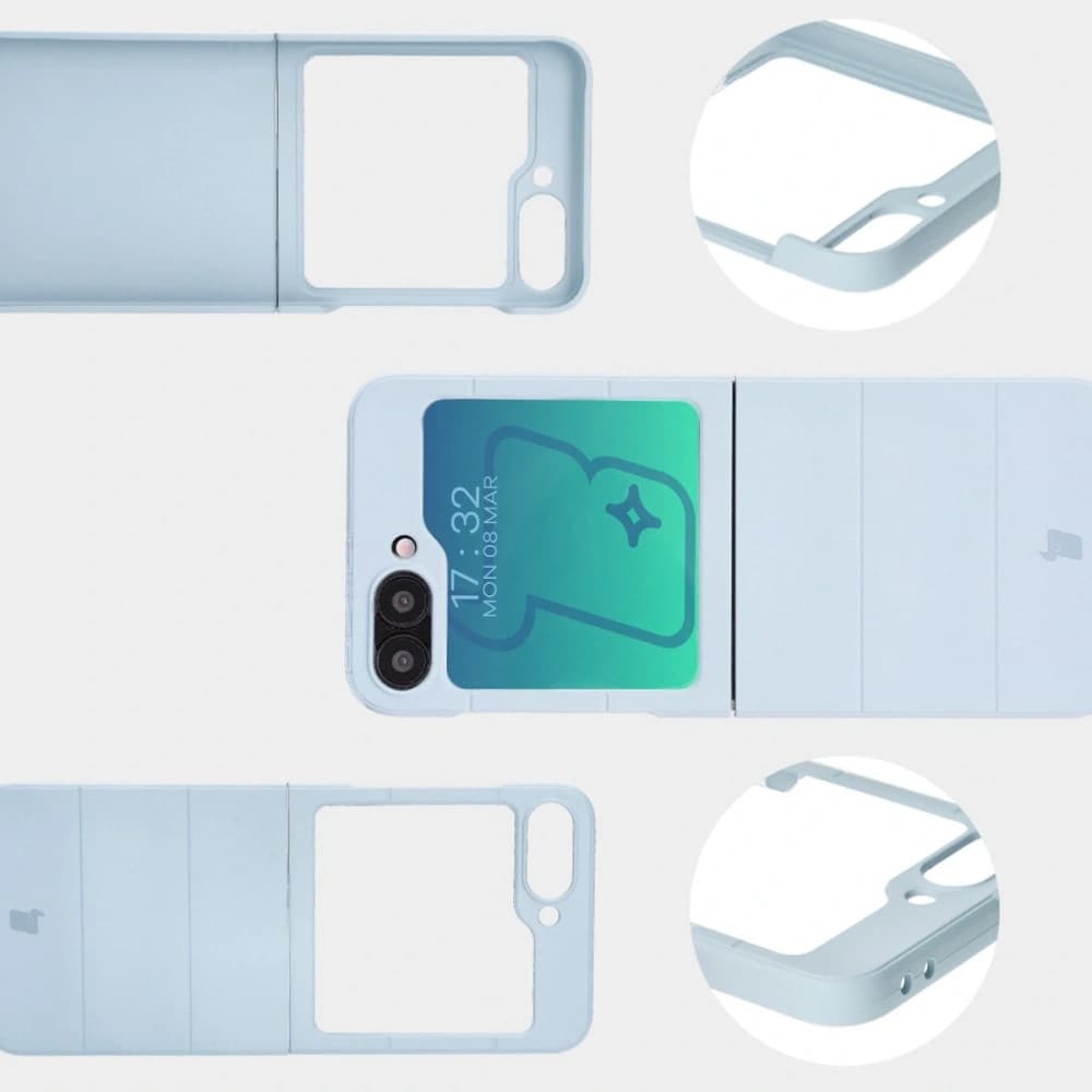 Bizon Case Tur Samsung Galaxy Z Flip 6 / 7 FE hellblau - 9