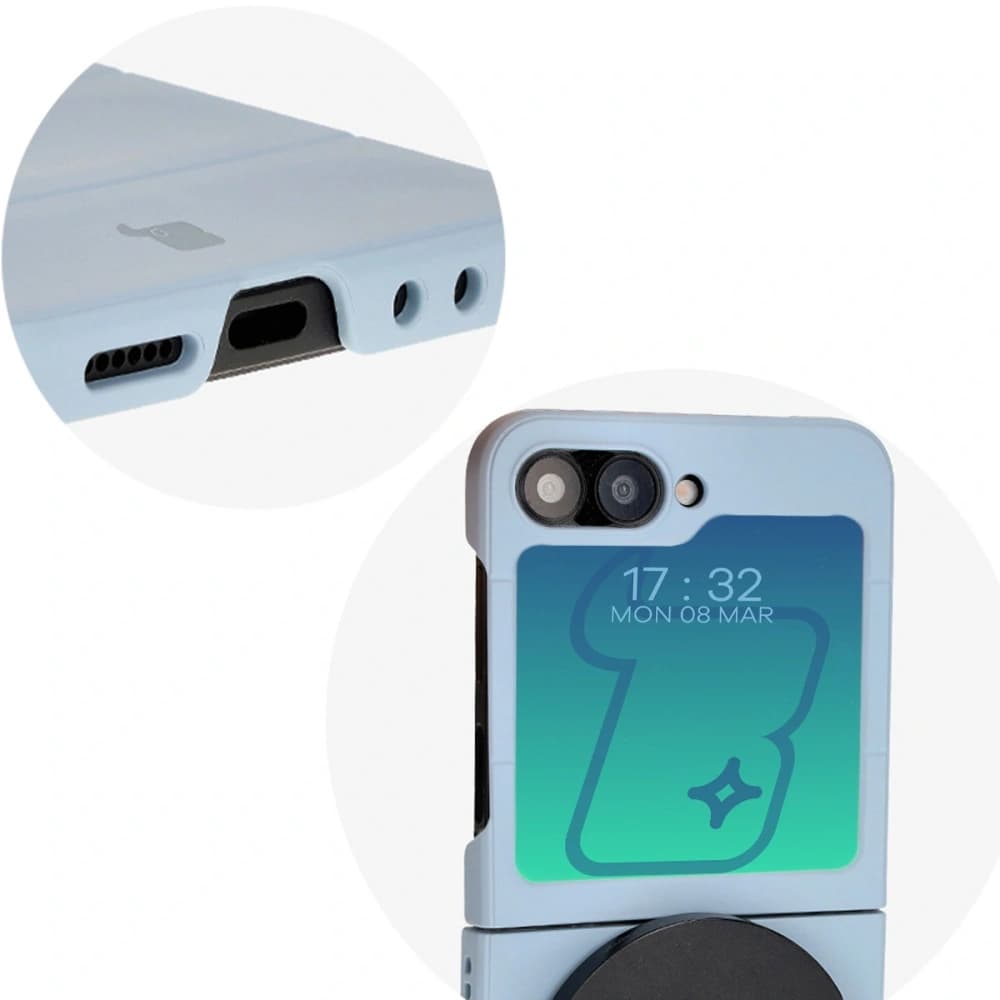 Bizon Case Tur Samsung Galaxy Z Flip 6 / 7 FE hellblau - 11