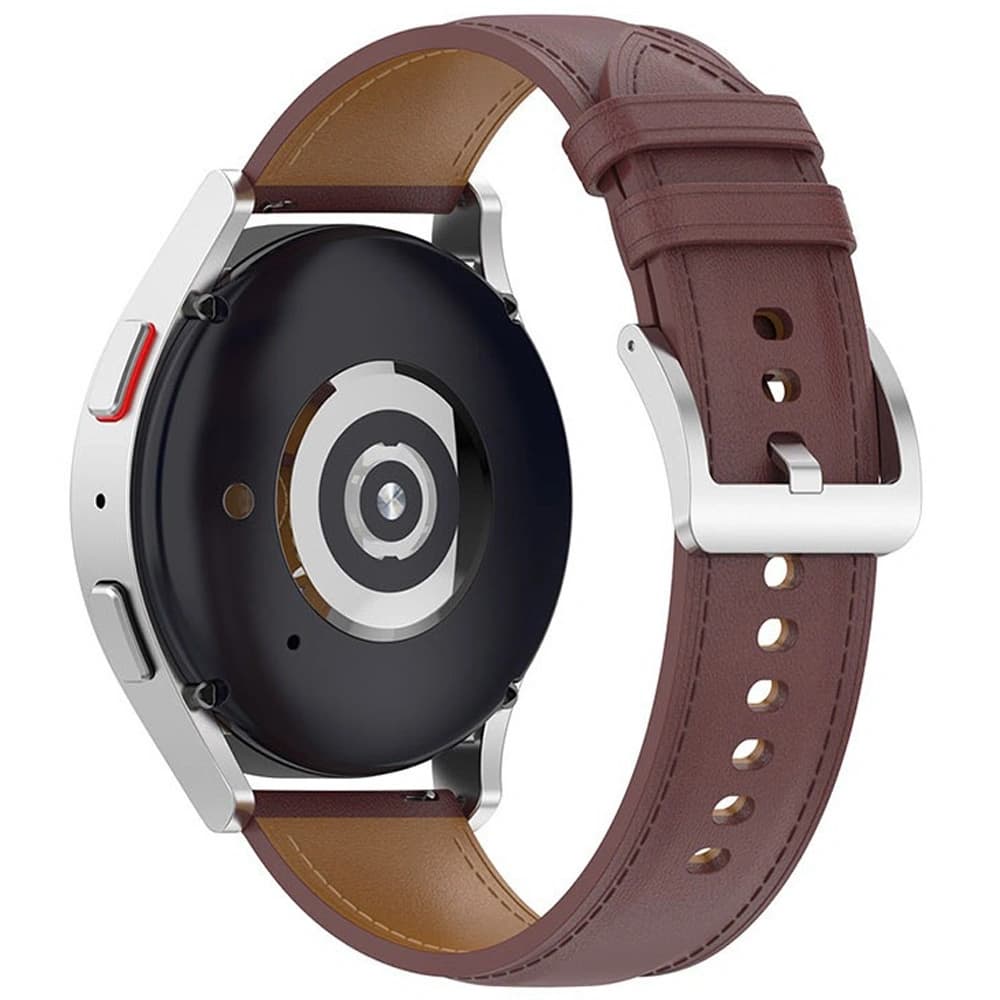 Bizon Strap Watch Casual Samsung Galaxy Watch FE/7/6/6 Classic/5/5Pro/4/4 Classic dark brown - 2