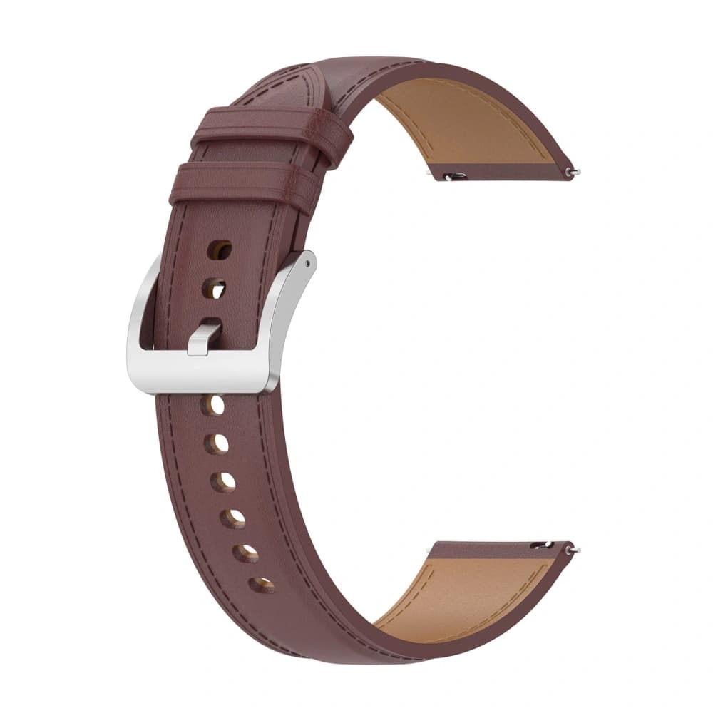 Bizon Strap Watch Casual Samsung Galaxy Watch FE/7/6/6 Classic/5/5Pro/4/4 Classic dark brown - 5