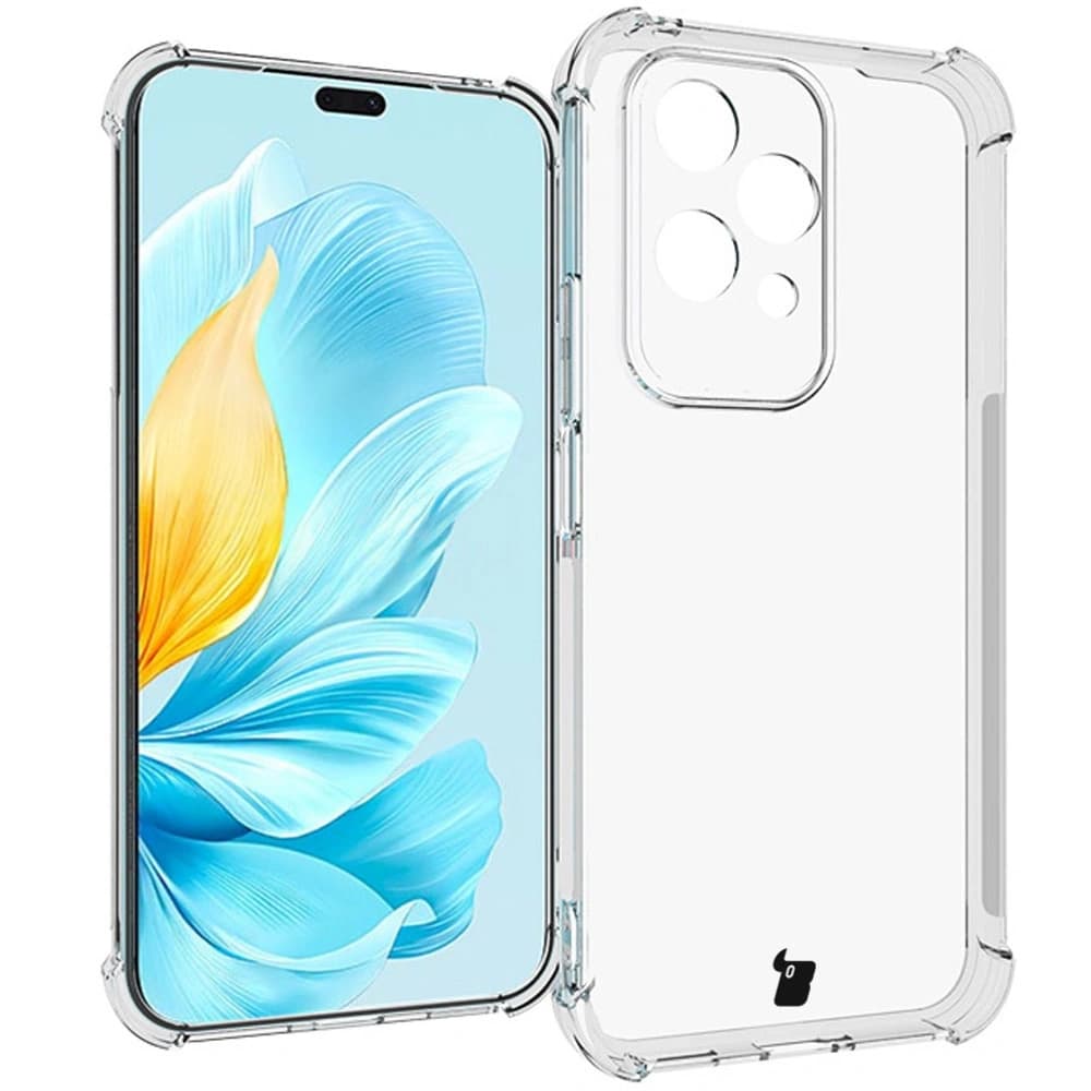 Bizon Case Clear Pack flexibles Case + 2x Bildschirmfolie Honor 200 Lite klar - 4
