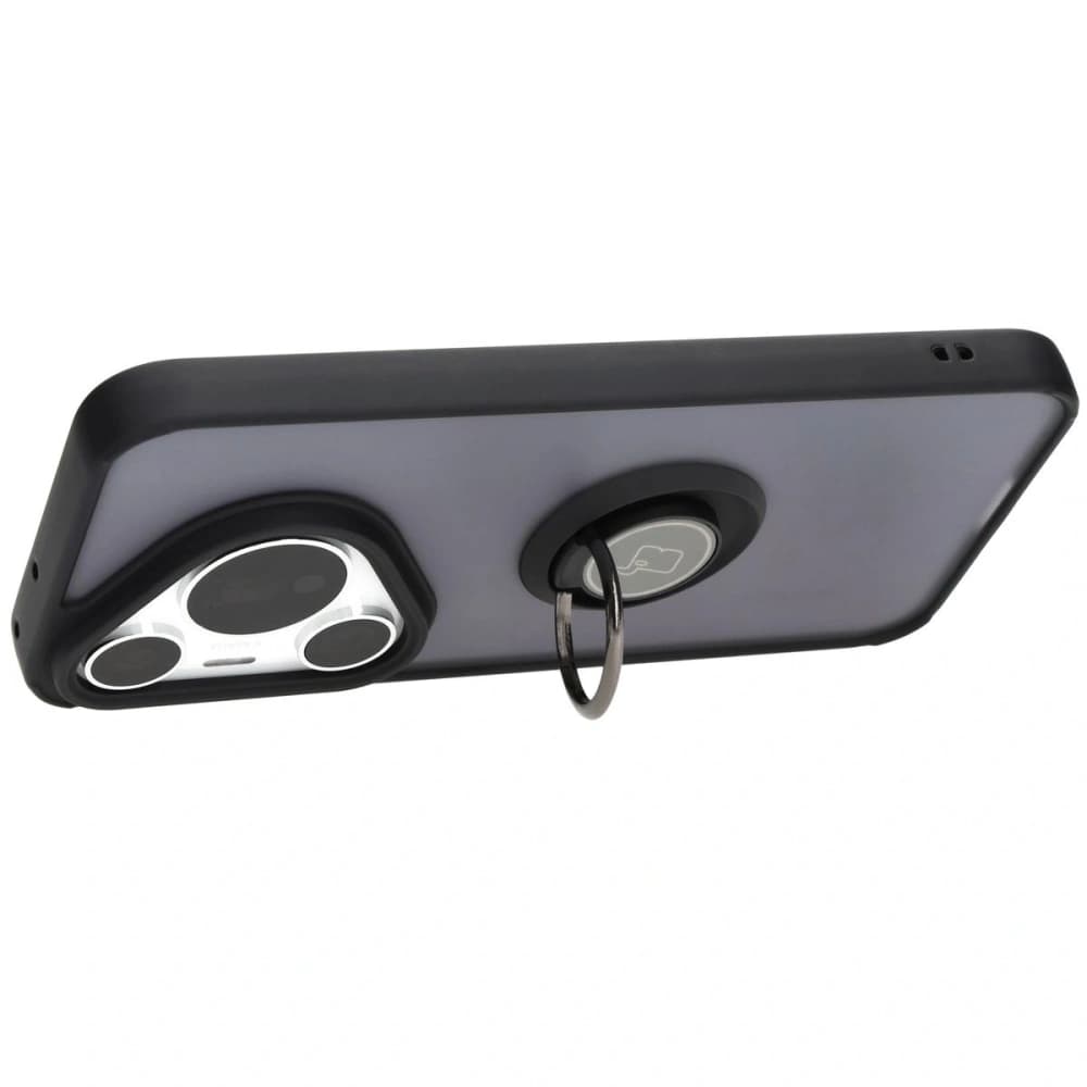 Bizon Case Hybrid Ring Huawei Pura 70 Pro / Pro+ smoky with a black frame - 5