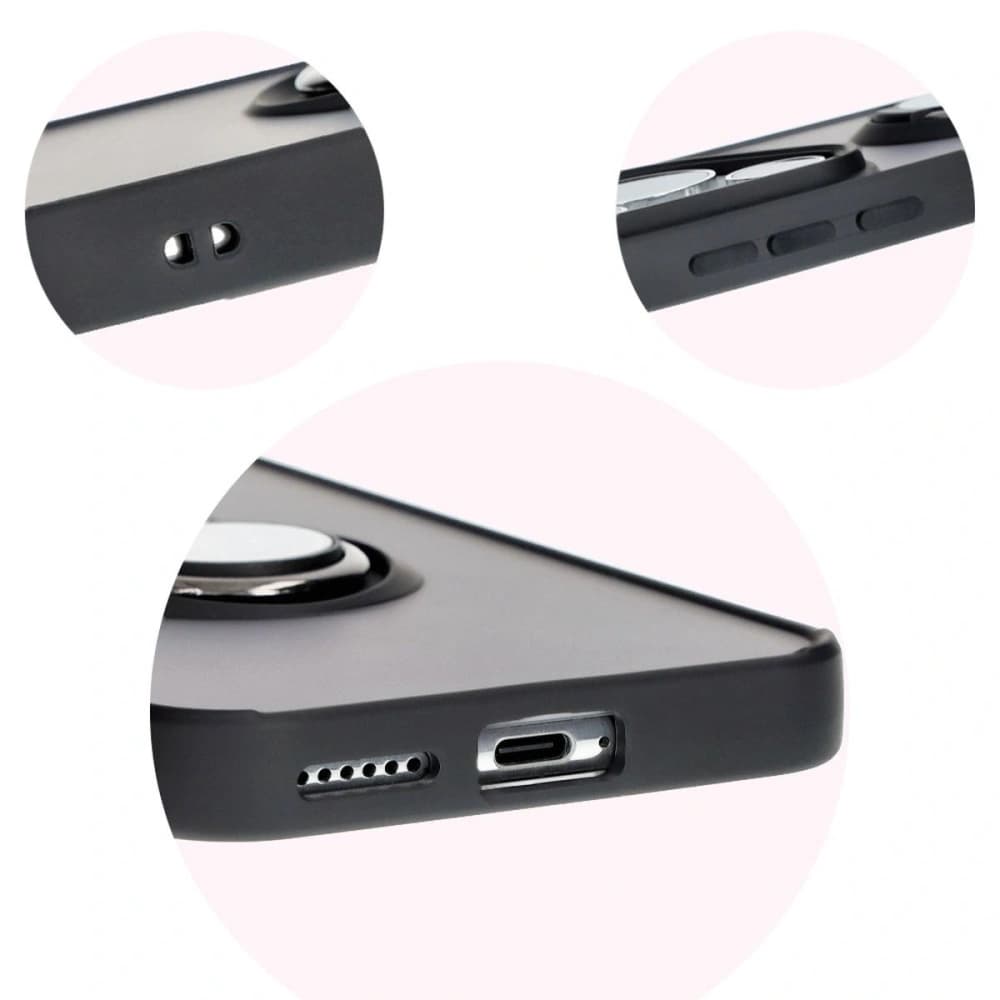 Bizon Case Hybrid Ring Huawei Pura 70 Pro / Pro+ smoky with a black frame - 8