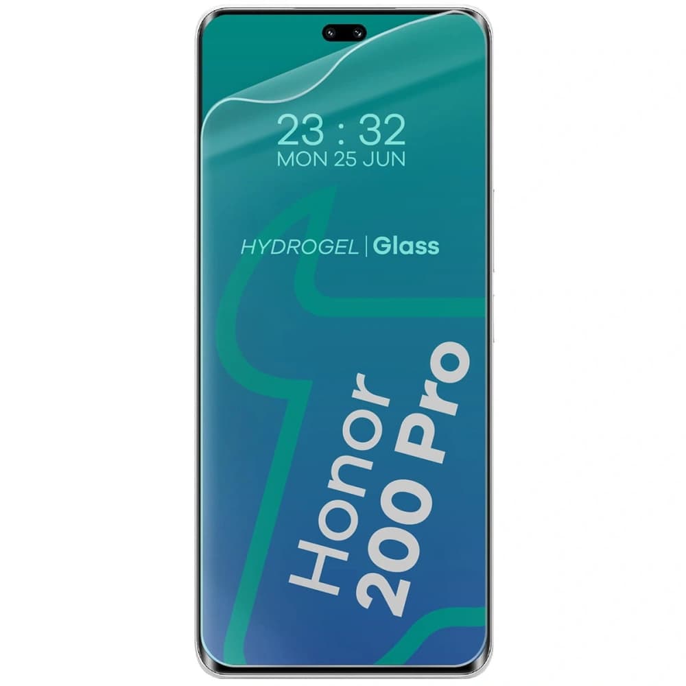 Bizon Case Clear Pack flexibles Gehäuse + 2x Bildschirmschutzfolie für Honor 200 Pro klar - 3