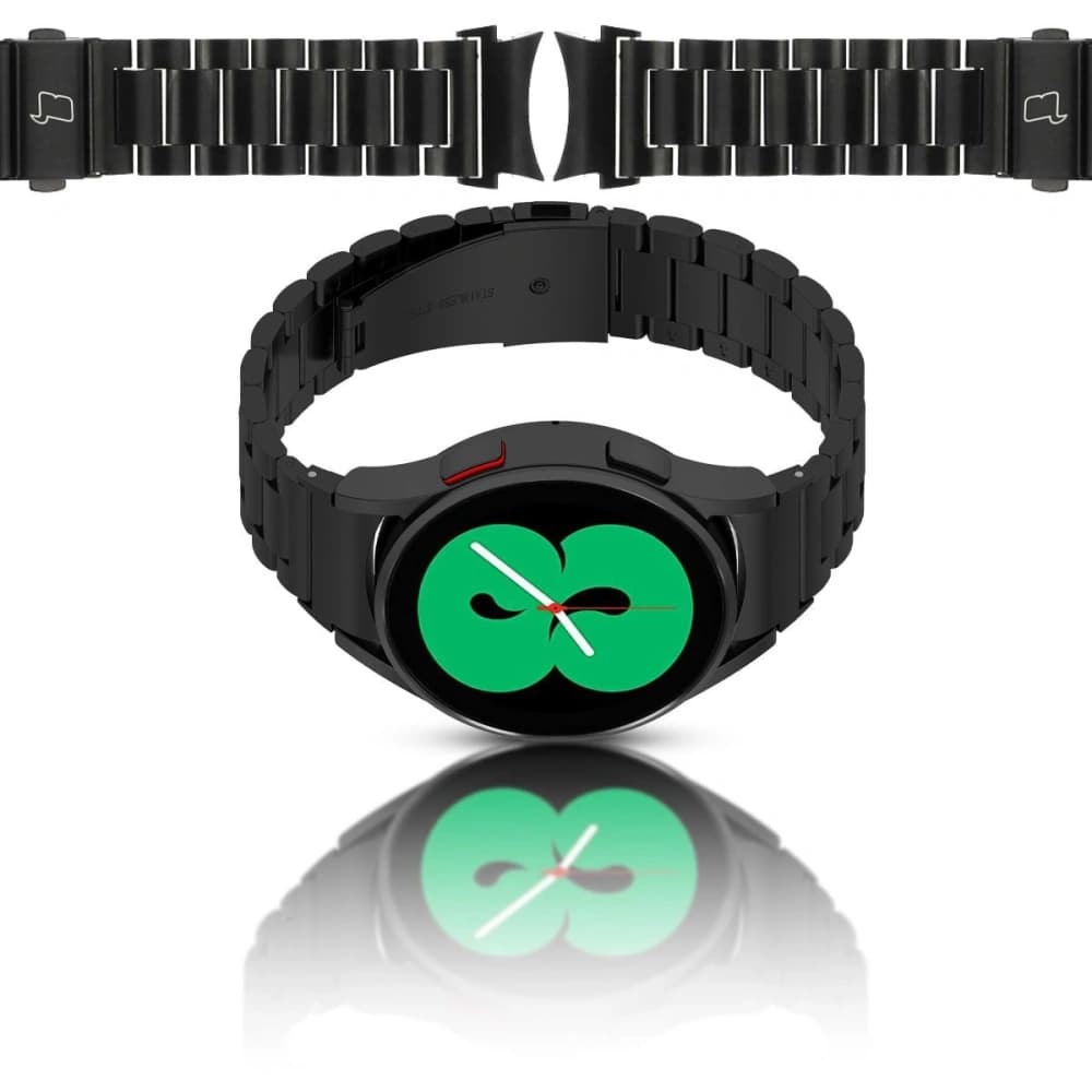 Bizon Strap Watch Aura Samsung Galaxy Watch FE/7/6/6 Classic/5/5 Pro/4/4 Classic schwarz - 1