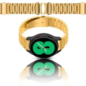 Bizon Strap Watch Aura Samsung Galaxy Watch FE/7/6/6 Classic/5/5 Pro/4/4 Classic gold