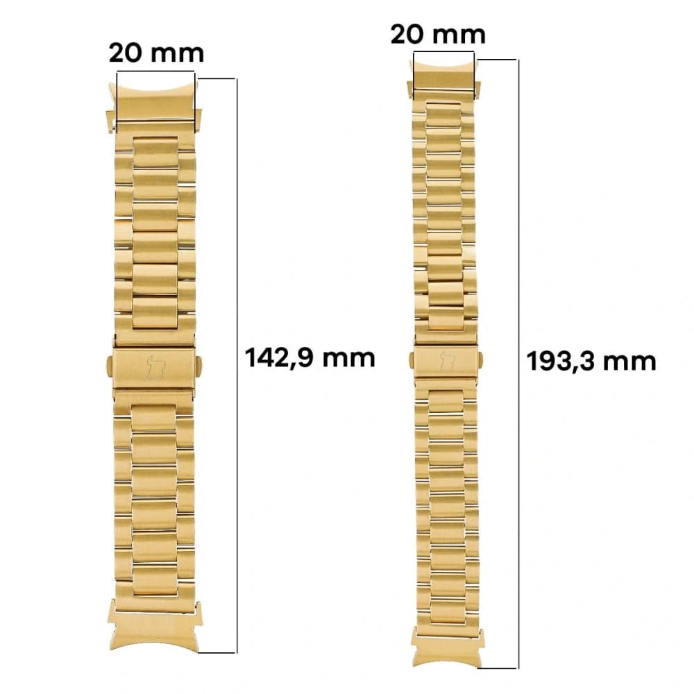 Bizon Strap Uhr Aura Samsung Galaxy Watch FE/7/6/6 Classic/5/5 Pro/4/4 Classic gold - 3