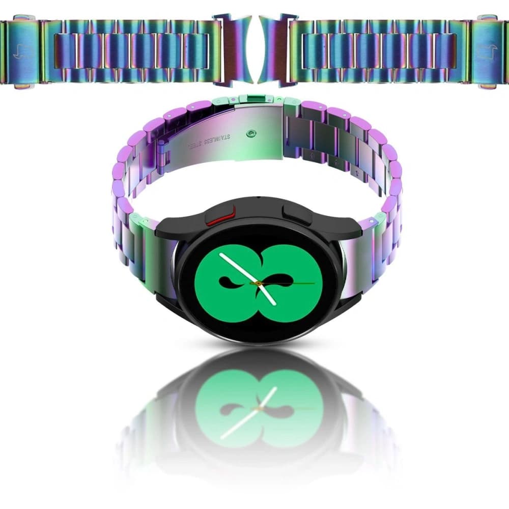Bizon Strap Watch Aura Samsung Galaxy Watch FE/7/6/6 Classic/5/5 Pro/4/4 Classic Regenbogen - 2
