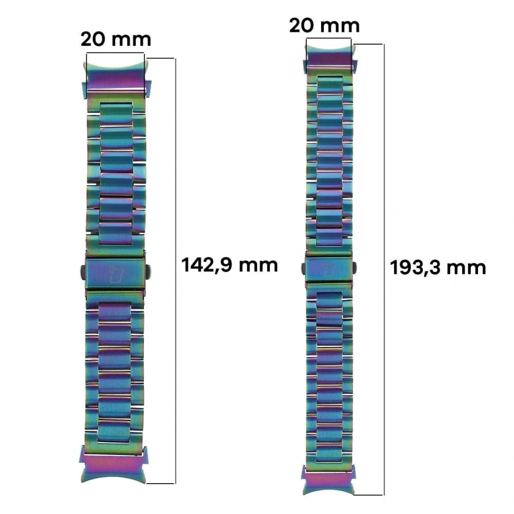 Bizon Strap Watch Aura Samsung Galaxy Watch FE/7/6/6 Classic/5/5 Pro/4/4 Classic Regenbogen - 3