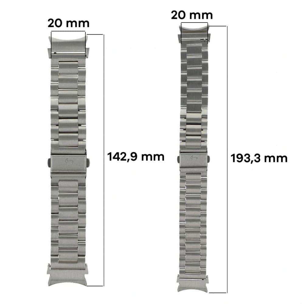 Bizon Strap Uhr Aura Samsung Galaxy Watch FE/7/6/6 Classic/5/5 Pro/4/4 Classic silber - 5