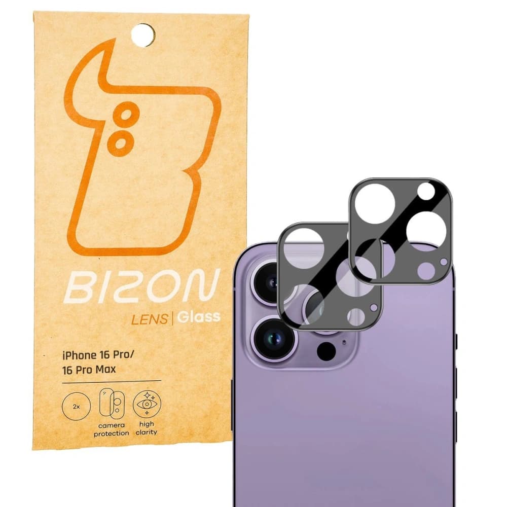 Bizon Glaslinse Apple iPhone 16 Pro / 16 Pro Max [2 PACK] - 1