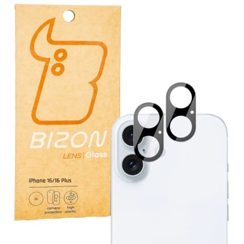 Bizon Glaslinse Apple iPhone 16 / 16 Plus [2 PACK]