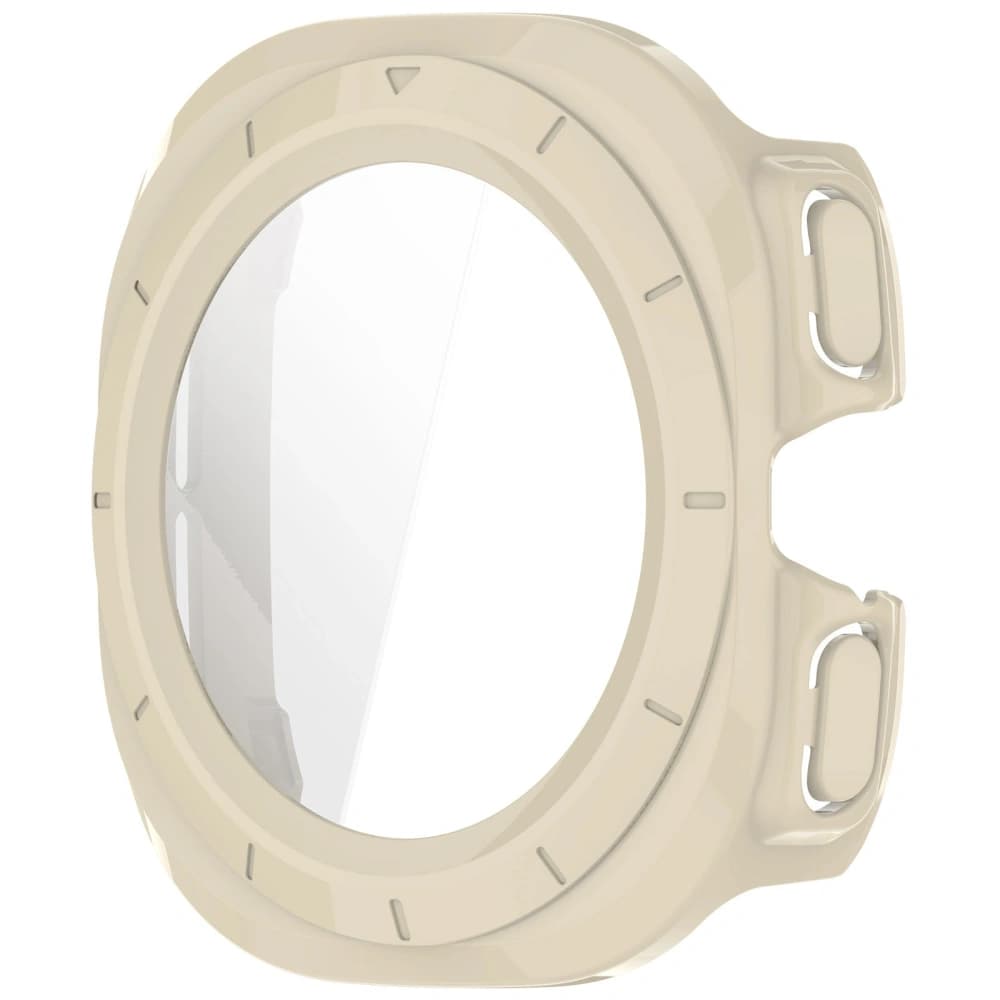 Bizon Case+Glass Uhr Samsung Galaxy Watch Ultra 47 mm beige - 3