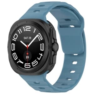 Bizon Strap Uhr Silikon Samsung Galaxy Uhr Ultra 47 mm blau