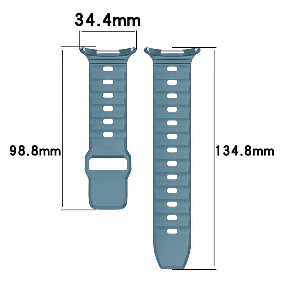 Bizon Strap Uhr Silikon Samsung Galaxy Uhr Ultra 47 mm blau - 2