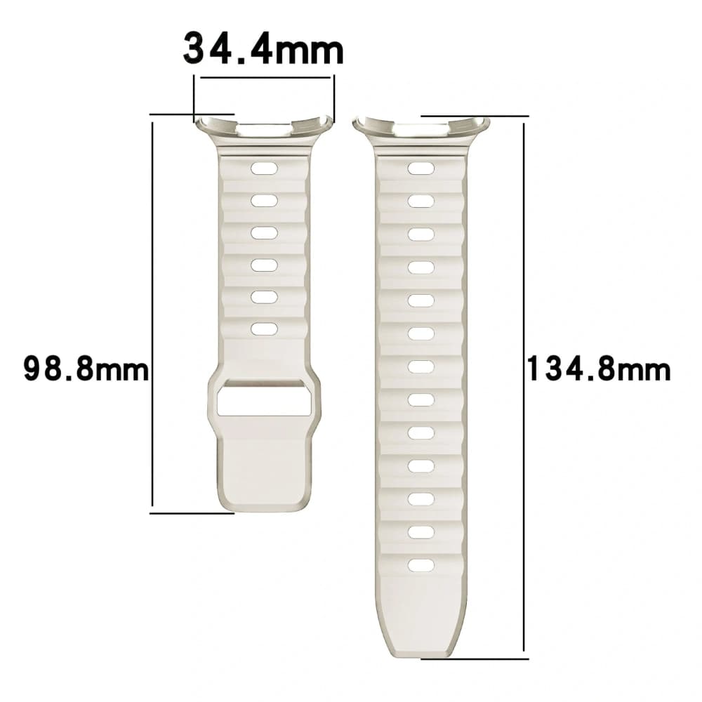 Bizon Strap Uhr Silikon Samsung Galaxy Uhr Ultra 47 mm hellbeige - 3