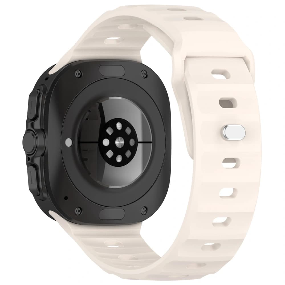 Bizon Strap Uhr Silikon Samsung Galaxy Uhr Ultra 47 mm hellbeige - 4