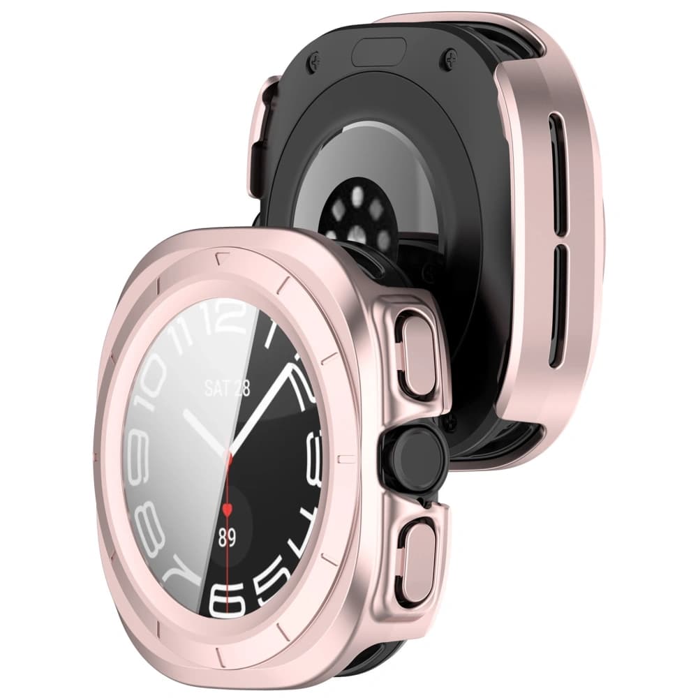 Bizon Case+Glass Uhr Samsung Galaxy Watch Ultra 47 mm satin pink - 1