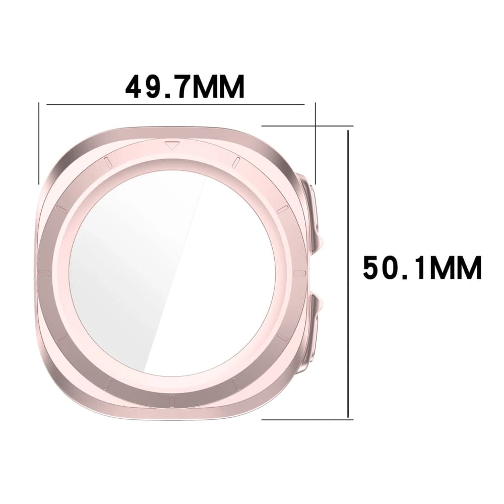 Bizon Case+Glass Uhr Samsung Galaxy Watch Ultra 47 mm satin pink - 3