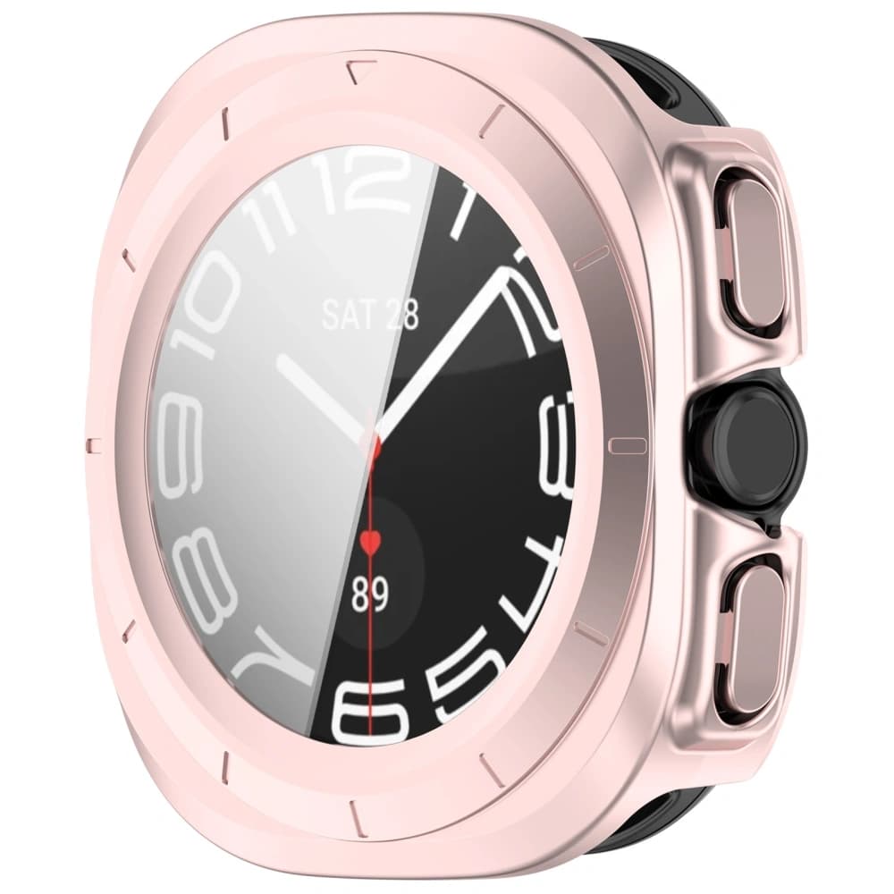 Bizon Case+Glass Uhr Samsung Galaxy Watch Ultra 47 mm satin pink - 5