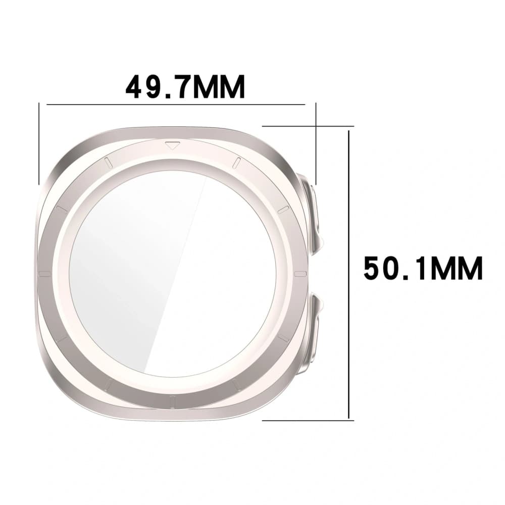 Bizon Case+Glass Uhr Samsung Galaxy Uhr Ultra 47 mm satin champagner - 2