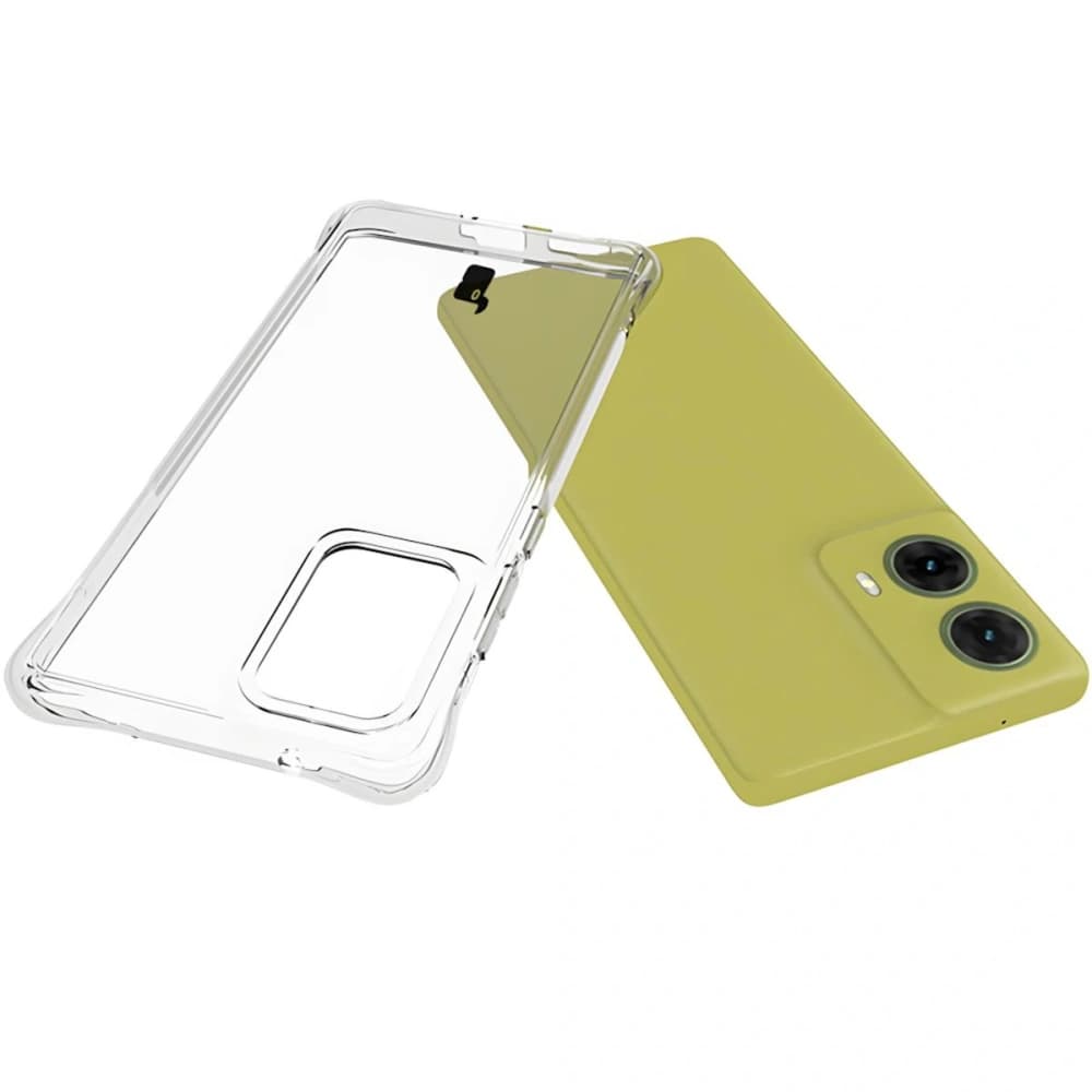 Bizon Case Clear Pack flexible case + 2x screen film Motorola Moto G85 5G clear - 5