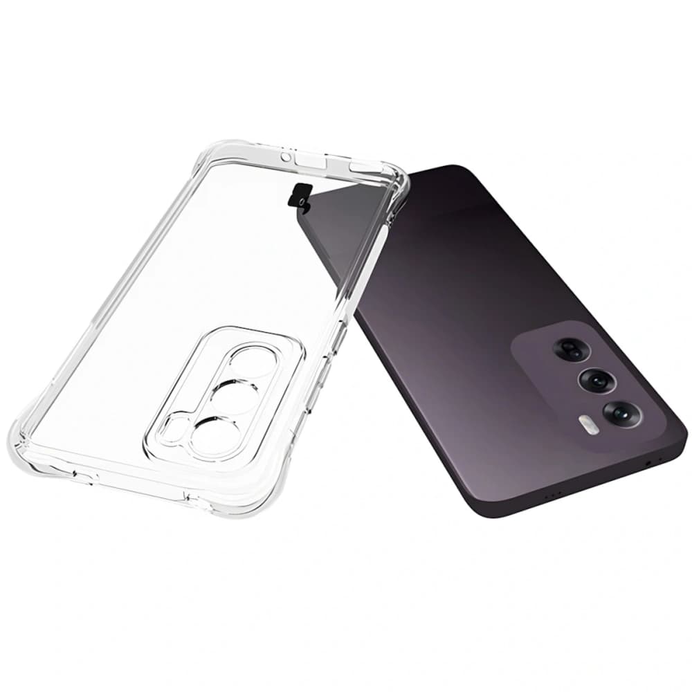 Bizon Case Clear Pack flexibles Case + 2x Schutzfolie für Oppo Reno12 klar - 6