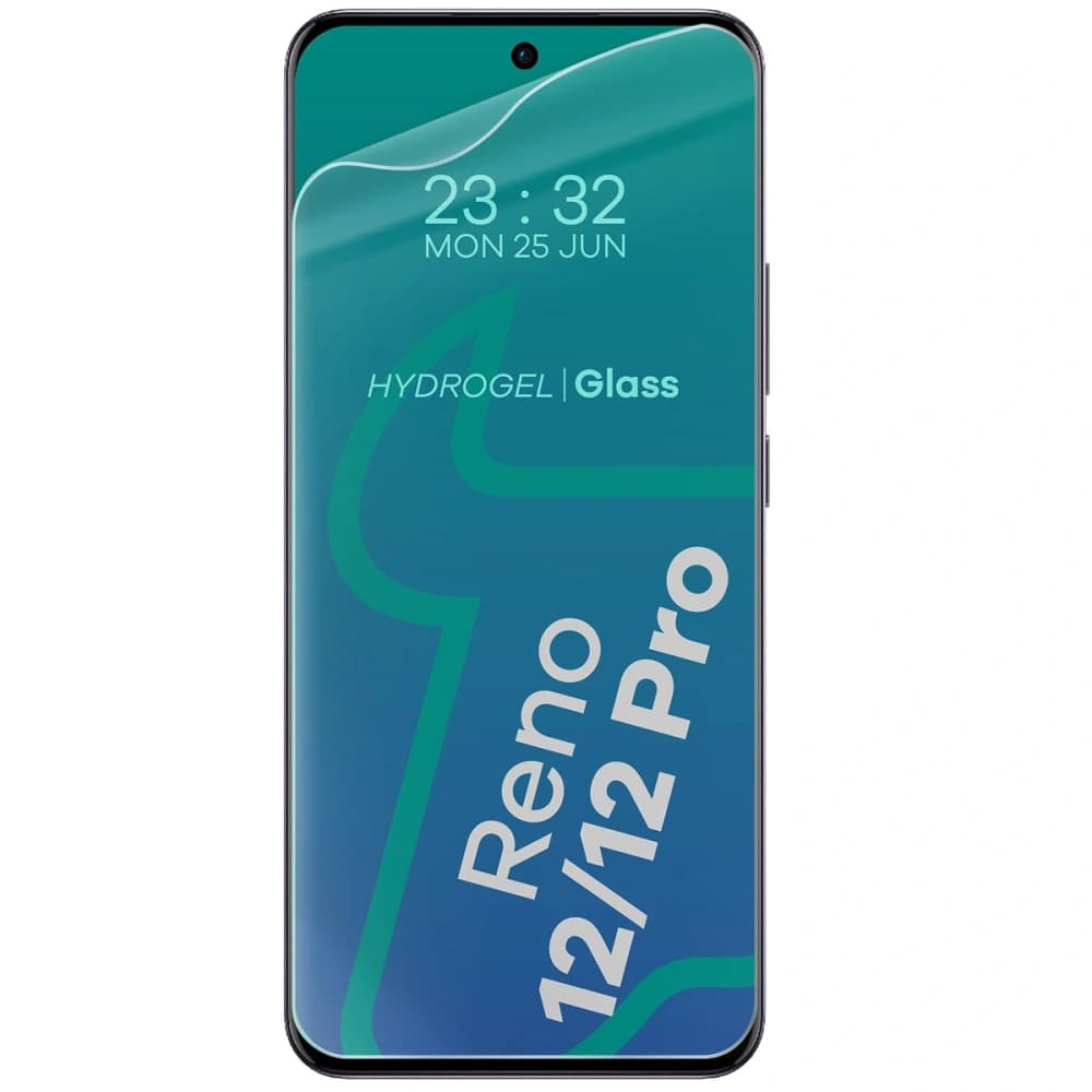 Bizon Case Clear Pack flexibles Gehäuse + 2x Bildschirmfolie für Oppo Reno12 Pro klar - 2