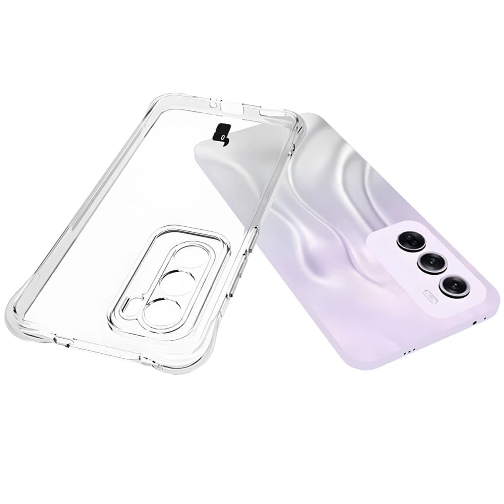 Bizon Case Clear Pack flexibles Gehäuse + 2x Bildschirmfolie für Oppo Reno12 Pro klar - 6