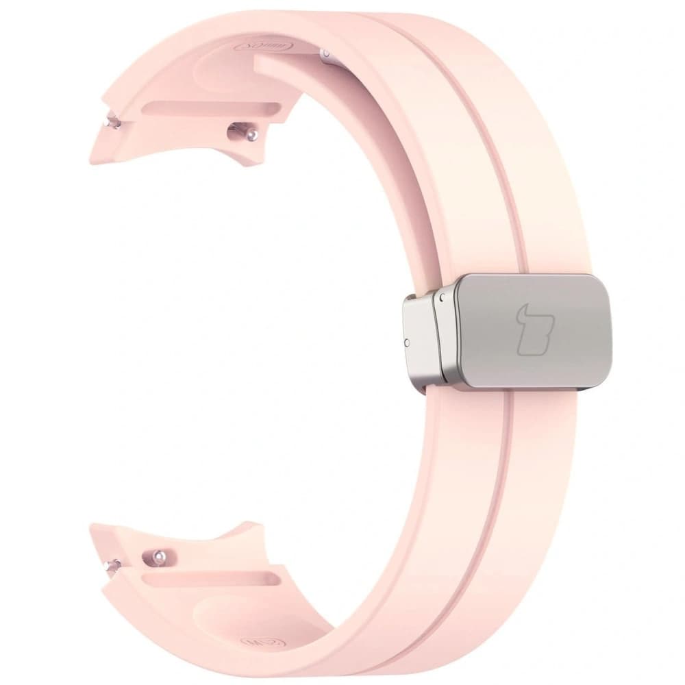 Bizon Strap Uhr Silikon Samsung Galaxy Watch FE/7/6/6 Classic/5/5 Pro/4/4 Classic hellrosa - 4