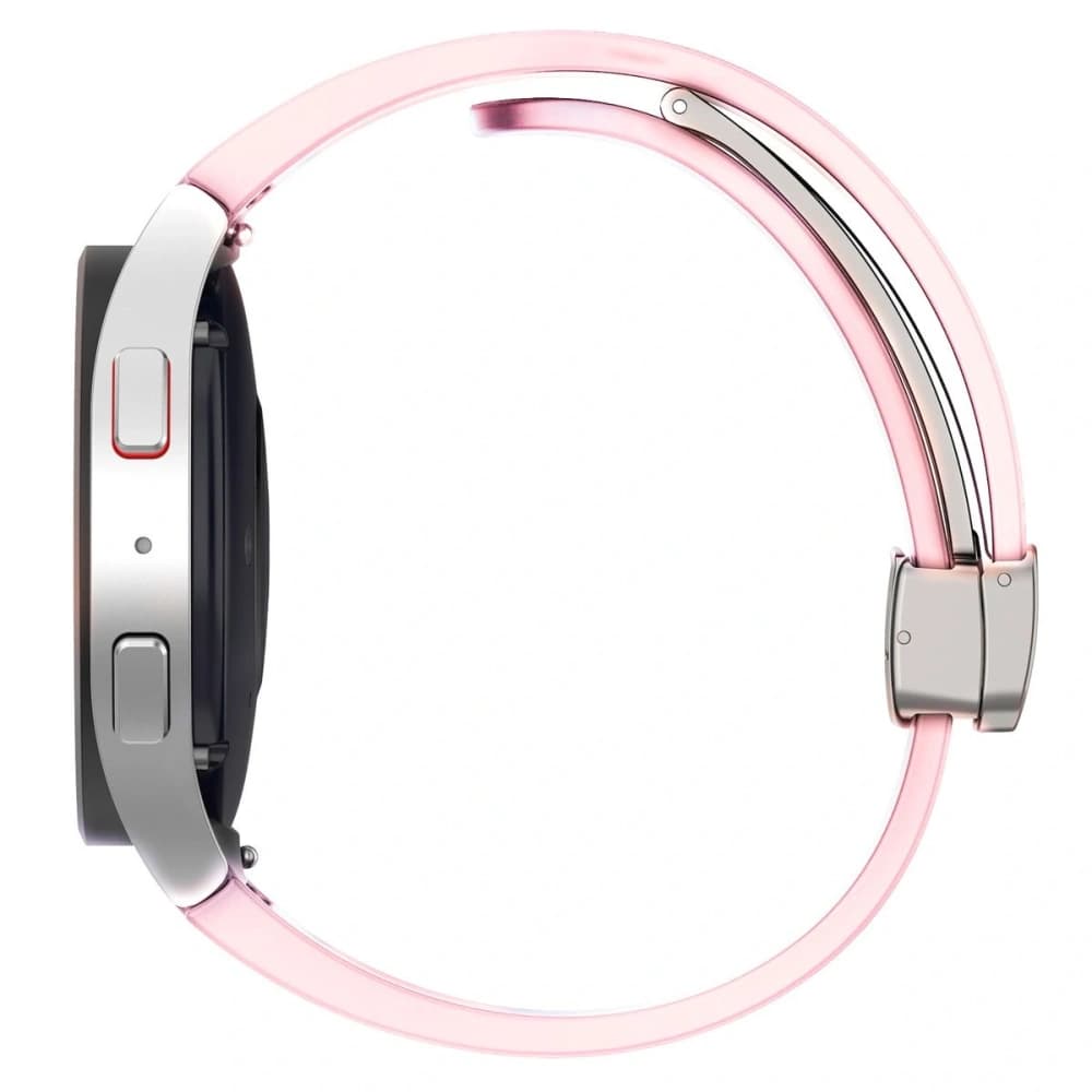 Bizon Strap Uhr Silikon Samsung Galaxy Watch FE/7/6/6 Classic/5/5 Pro/4/4 Classic hellrosa - 5