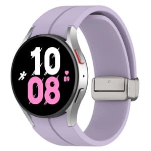 Bizon Strap Watch Silicone Samsung Galaxy Watch FE/7/6/6 Classic/5/5 Pro/4/4 Classic lavender