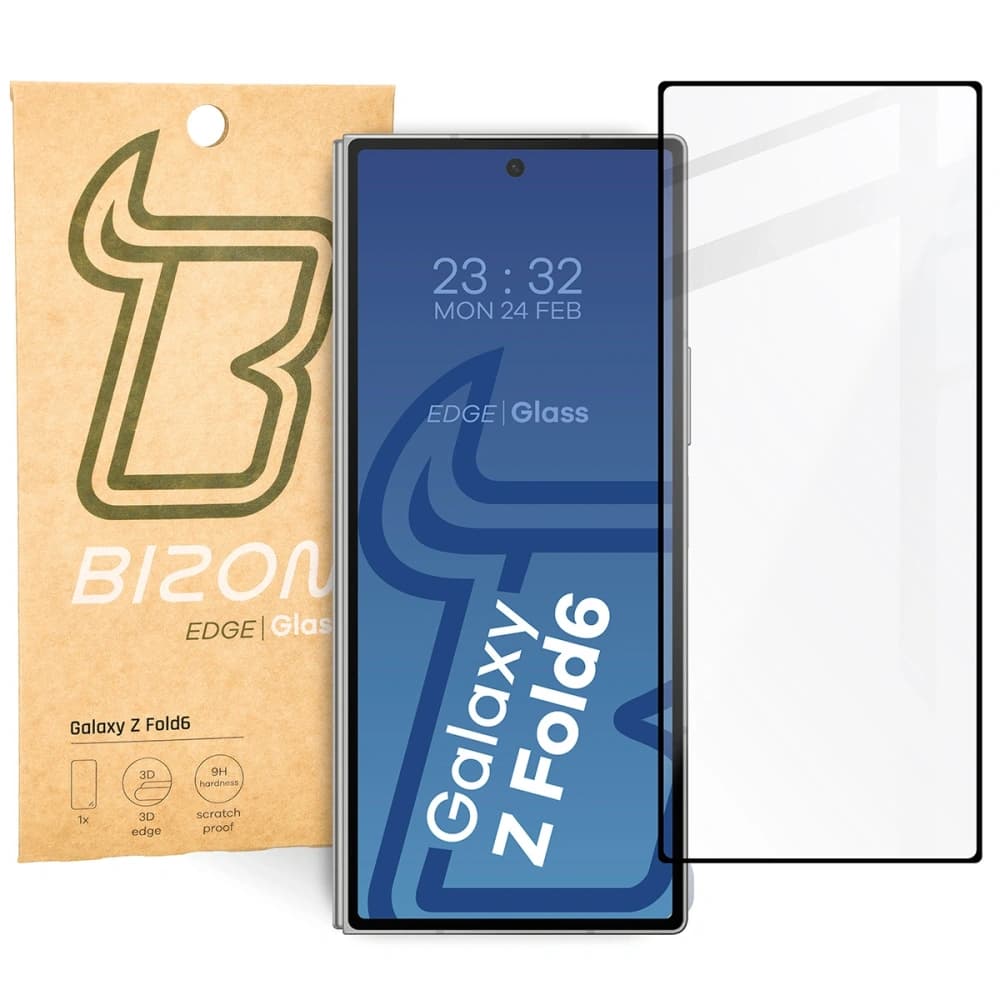 Bizon Glass Edge 2 Samsung Galaxy Z Fold6 schwarz - 1