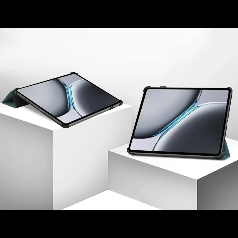 Bison Case Tab Croc flip case for OnePlus Pad 2 / Pad Pro dark green - 2