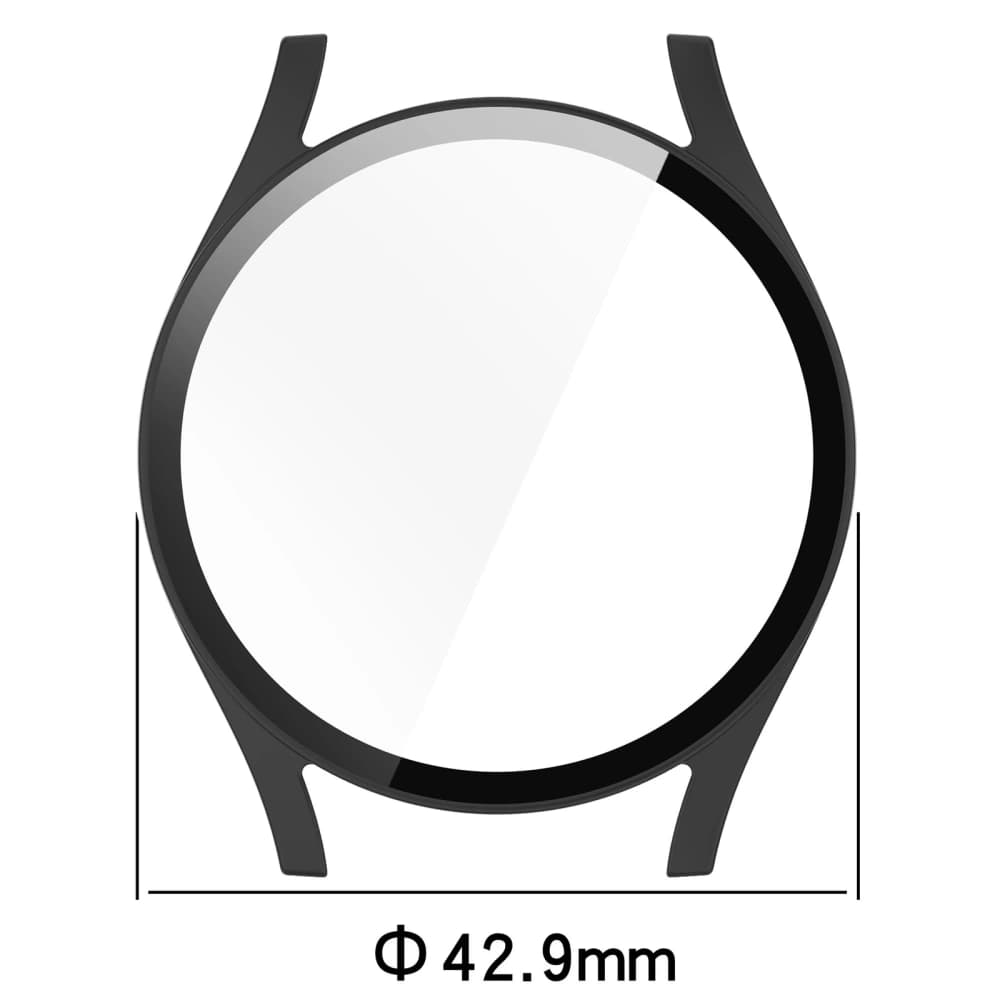 Bizon Case+Glass Uhr Samsung Galaxy Watch 7 40 mm schwarz matt - 2