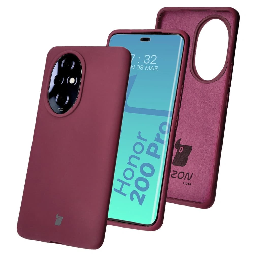 Bizon Soft Case Honor 200 Pro dunkel lila - 1