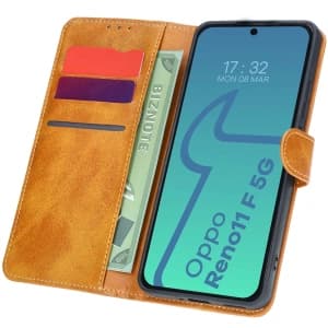 Bizon Case Pocket Oppo Reno11 F 5G brown