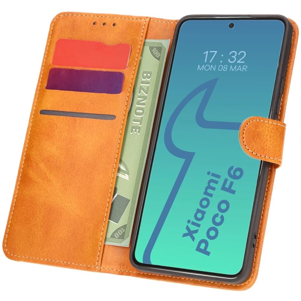 Bizon Case Pocket Xiaomi Poco F6 braun - 1