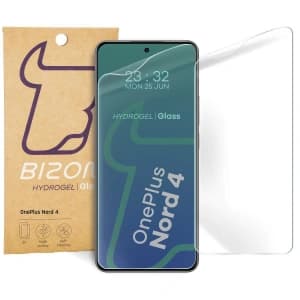 Folia hydrożelowa na ekran Bizon Glass Hydrogel Front do OnePlus Nord 4 [2 PACK]