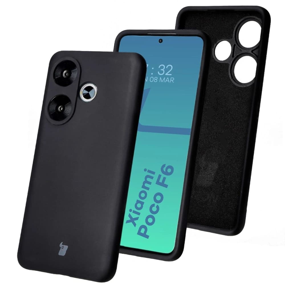 Bizon Soft Case Xiaomi Poco F6 schwarz - 1
