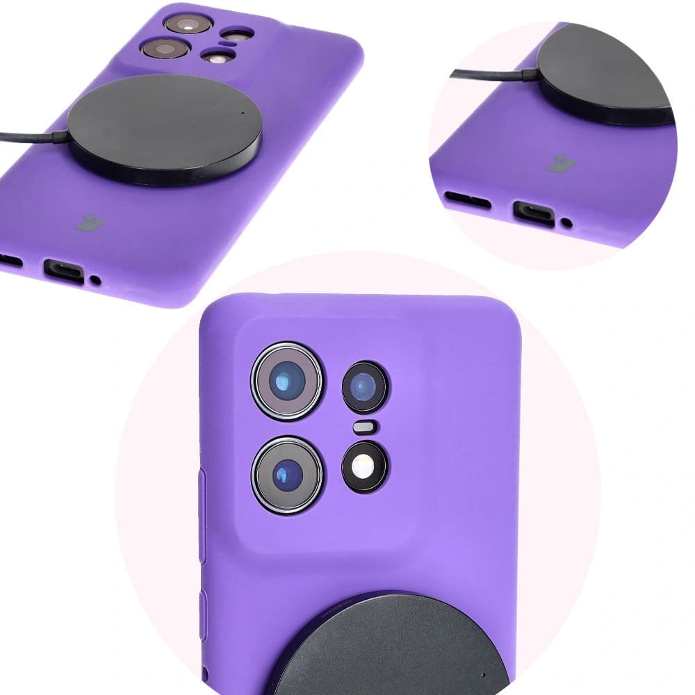 Bizon Soft Case Motorola Edge 50 Pro purple - 12