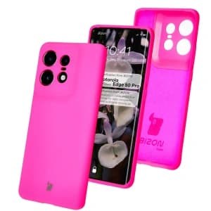 Bizon Soft Case Motorola Edge 50 Pro neonpink