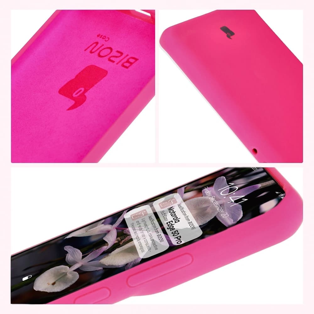 Bizon Soft Case Motorola Edge 50 Pro neon pink - 11