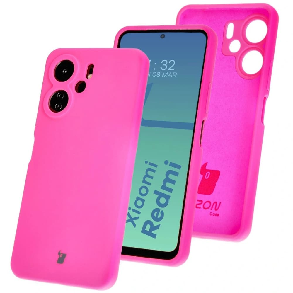 Bizon Soft Case Xiaomi Redmi 13C 4G / Xiaomi Redmi 13C 5G / Xiaomi Poco C65 neon pink - 1
