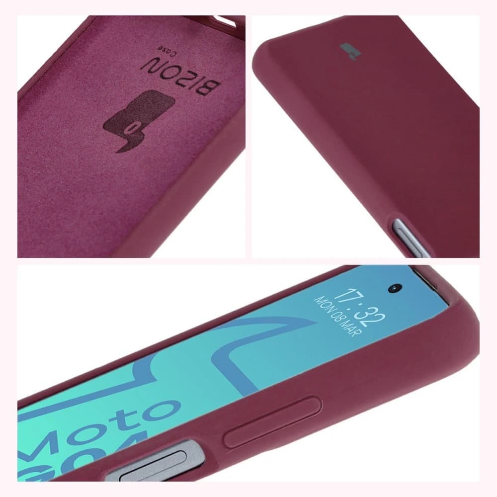 Bizon Soft Case Motorola Moto G04 dunkel lila - 9